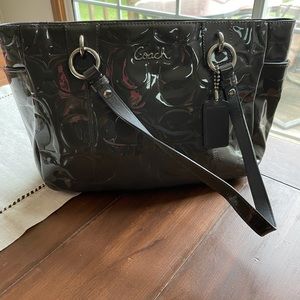 Coach Embossed Signature Patent Gallery Tote